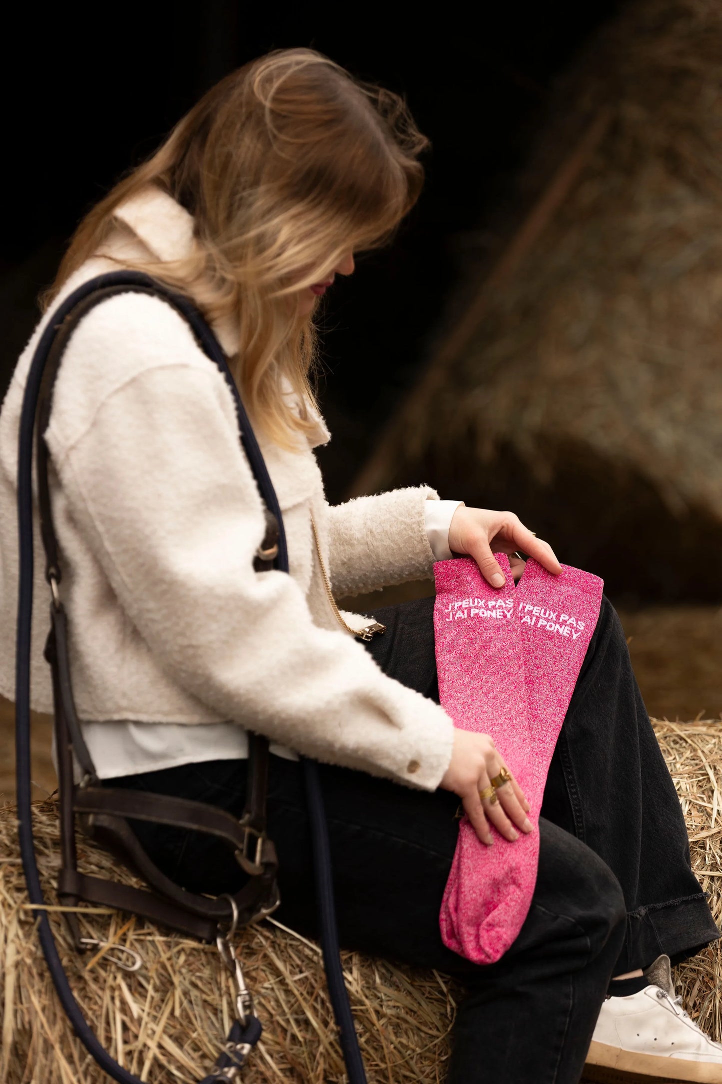 Chaussettes d'Équitation "J'PEUX PAS J'AI PONEY"