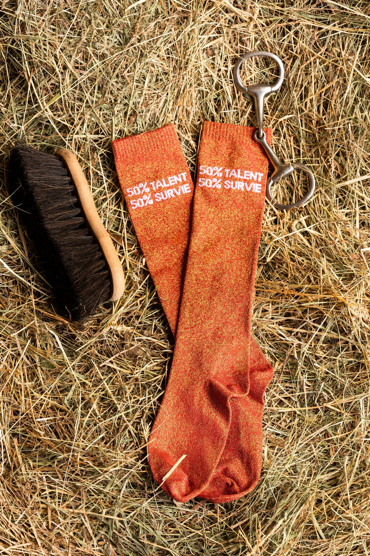 Chaussettes d'Équitation "50% TALENT 50% SURVIE"
