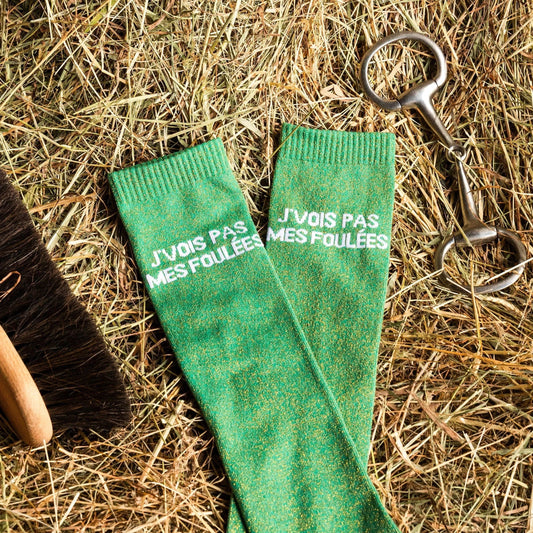 Chaussettes d'Équitation "J'VOIS PAS MES FOULÉES"