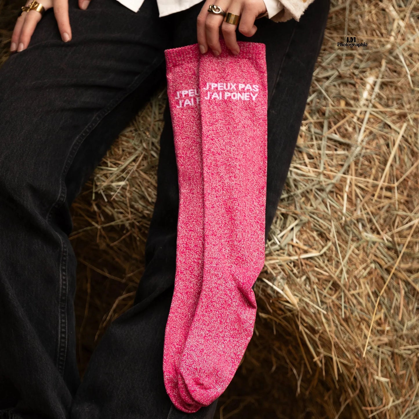 Chaussettes d'Équitation "J'PEUX PAS J'AI PONEY"